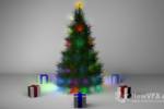 百度云下载：圣诞树C4D三维模型
