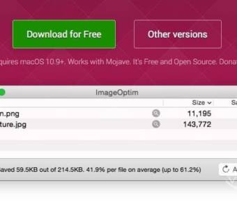 Mac上轻巧高效的图片压缩工具开源版ImageOptim