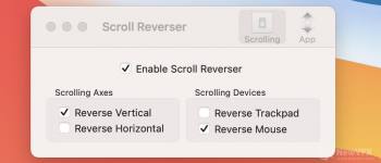 Mac独立设置触控板和鼠标滚动方向Scroll Reverser
